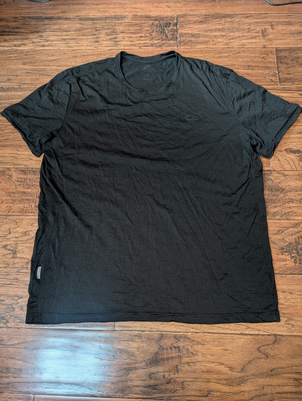 Icebreaker Merino Wool Men's Black Tshirt Size XL